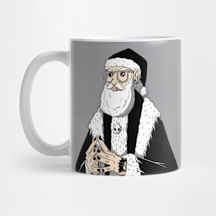 Funny Goth Santa Claus Sketch Mug